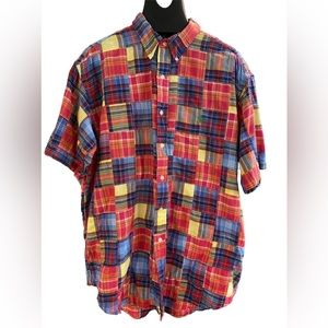 Ralph Lauren Multicolor Plaid Casual Button Down Shirt